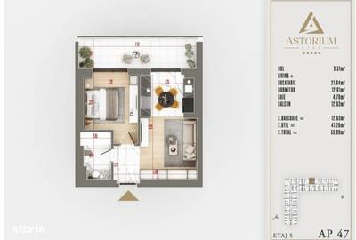 Apartament cu 2 camere în Industriilor - 8
