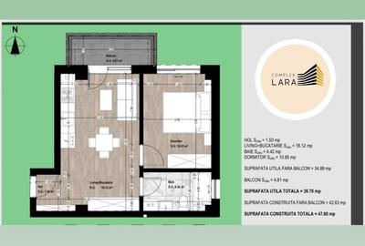 Apartament cu 2 camere semidecomandat în Otopeni - 2