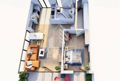 Apartament cu 2 camere, bloc nou, etajul 1, zona Girocului - 3