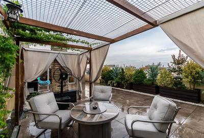 Penthouse cu 4 camere semidecomandat, mobilat în Aviației - 15