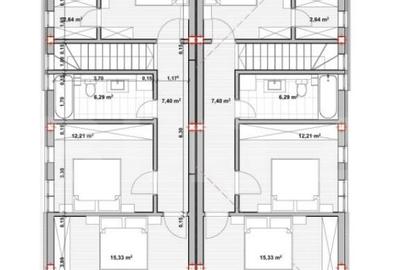 Duplex 4 camere, 120mp utili in Dezmir - 4