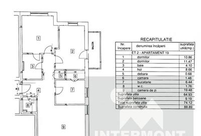 Apartament cu 3 camere în Central - 10