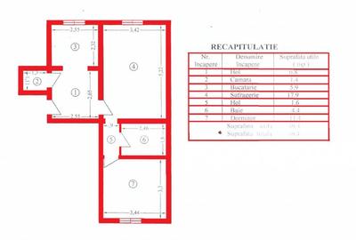 Apartament cu 2 camere semidecomandat în Steaua - 18