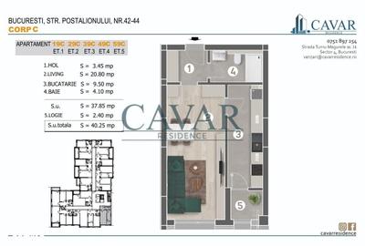Apartament cu 3 camere în Măgurele - 3