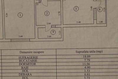 Apartament cu 2 camere decomandat, mobilat în Poarta 6 - 9
