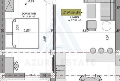 Apartament cu 2 camere, mobilat în Cristian - 6