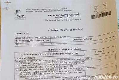 Teren de 2830 mp, în Capu Câmpului - 3
