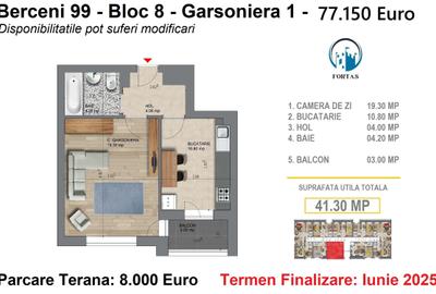 Garsoniera aproape de Metrou!GATA! Mutare Septembrie 2025 - 3
