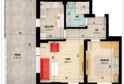 Apartament 2 camere cu 23 mp terasa - 6