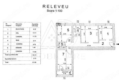 Apartament cu 3 camere decomandat în Central - 7