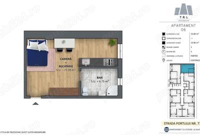 Apartament cu 2 camere semidecomandat în Costinești - 1