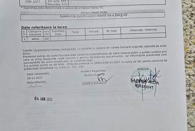 Teren de 975 mp, în Vadu