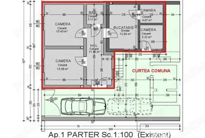 Casă cu 3 camere în Central - 9
