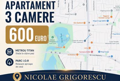 Apartament cu 3 camere decomandat, mobilat în Nicolae Grigorescu - 1