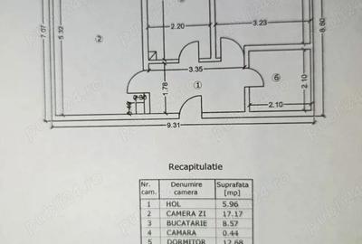 Apartament cu 2 camere decomandat în Central - 4