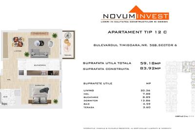 Apartament cu 2 camere decomandat în Timișoara - 2