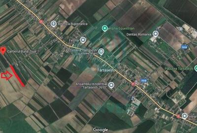 Teren 9923 mp Tărtășești, cu utilități și acces asfaltat - 2
