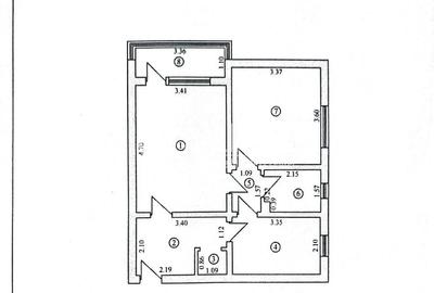 Apartament cu 2 camere circular în Tomis Nord - 8