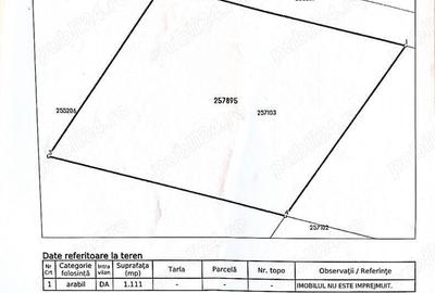 Teren de 1111 mp, în Aurel Vlaicu - 1