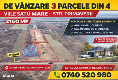 Teren de 2160 mp, în Viile Satu Mare - 2