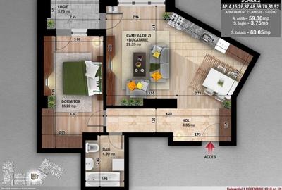 GM1726 Inchiriere apartament camere Titan-Veris Residence GM1726 Inchiriere apartament camere Titan-Veris Residence - 19