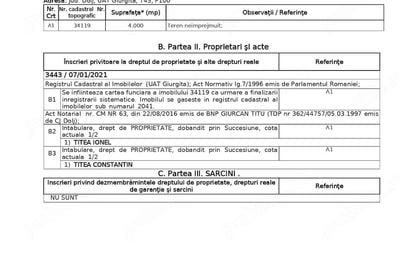 Teren de 22500 mp, în Giurgița - 2
