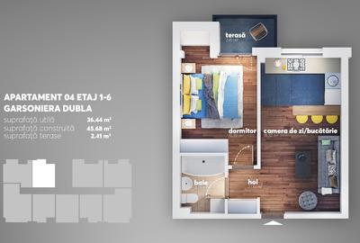 Apartament tip studio | Berceni | Aparatorii Patriei | Centrala | Metrou - 3
