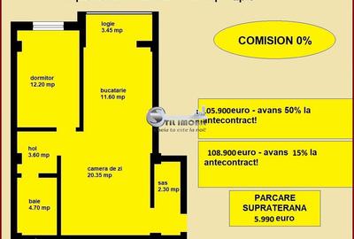 Apartament cu 2 camere în Valea Lupului - 3
