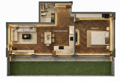 Apartament cu 2 camere decomandat în Faleza Nord - 11