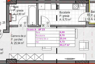 Apartament cu 1 camera + bucatarie inchisa,  Soporului - aproape de Iulius Mall