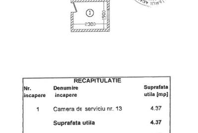 3 camere de serviciu 14,82 mp - calea Victoriei - 12