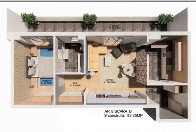 Apartament cu 2 camere decomandat în Central - 5