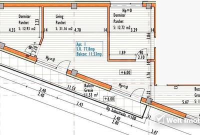 Apartament 3 camere | Confort sporit | Grigorescu | zona str. Eremia Grigorescu - 2