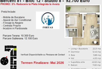 Studio Spatios! Aproape de metrou! Incalzire in pardoseala! - 5