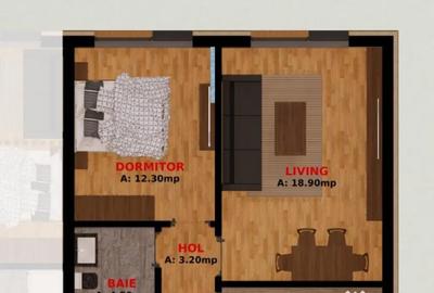 Apartament cu 2 camere decomandat în Dobroești - 5