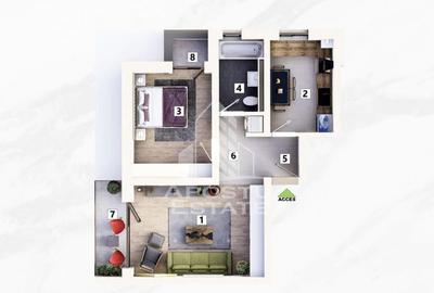 Apartament cu 2 camere decomandat în Mehala - 3