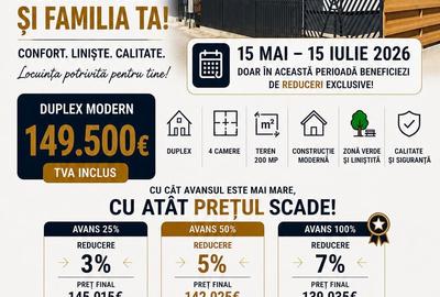 Duplex cu 4 camere cu Canalizare în Lunca Cetățuii - 14