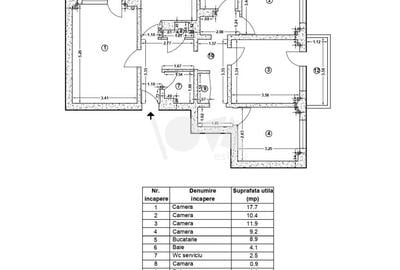 Apartament cu 4 camere decomandat în Tineretului