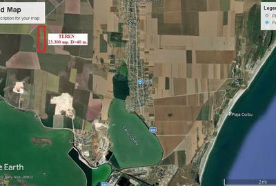CORBU TEREN AGRICOL UN LOT DE 23.300 MP. D=40 M. IDEAL INVESTITIE PRET 23.300 EU - 2