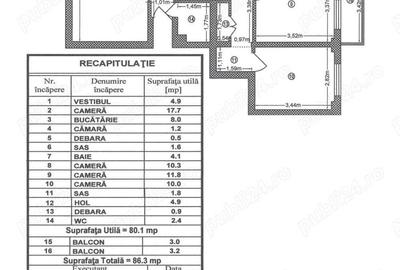 Apartament cu 4 camere decomandat în Chișinau - 8