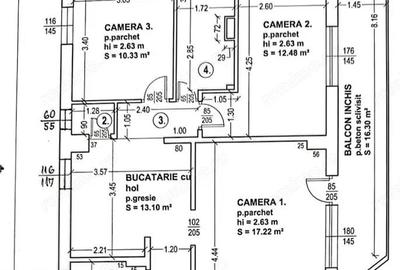 Apartament cu 3 camere decomandat în Tudor Vladimirescu