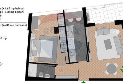 Apartament cu 2 camere decomandat în Camil Ressu - 4