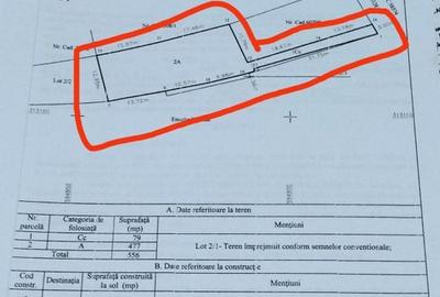 Teren Construcții intravilan de 556 mp, în Berceni