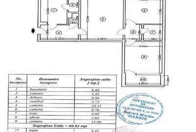 Apartament cu 3 camere semidecomandat în Dristor - 1