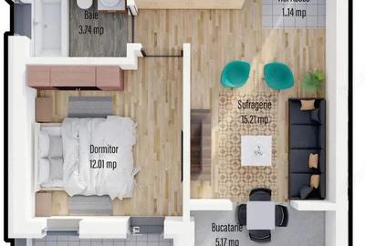 Ap. 2 cam. martie 2026 zona Militari Residence - 3