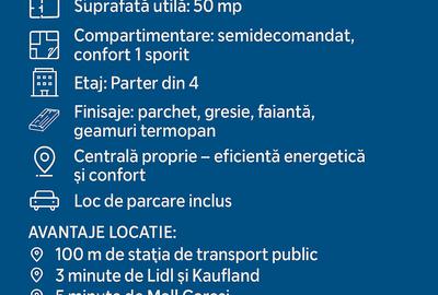 Apartament cu 2 camere semidecomandat în Tractorul