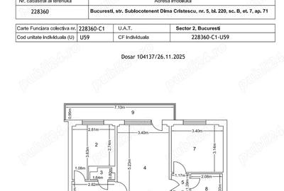 Apartament cu 2 camere semidecomandat în Iancului