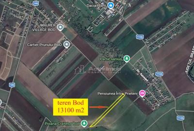 Teren de 13100 mp, în Bod