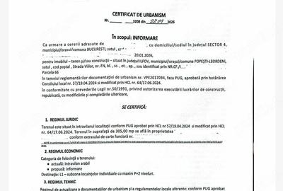 Teren de 305 mp, în Central