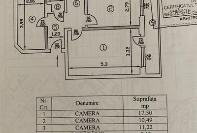 Apartament cu 3 camere semidecomandat în Tineretului
